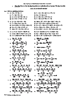 Toán 8 - Bài tập ôn tập